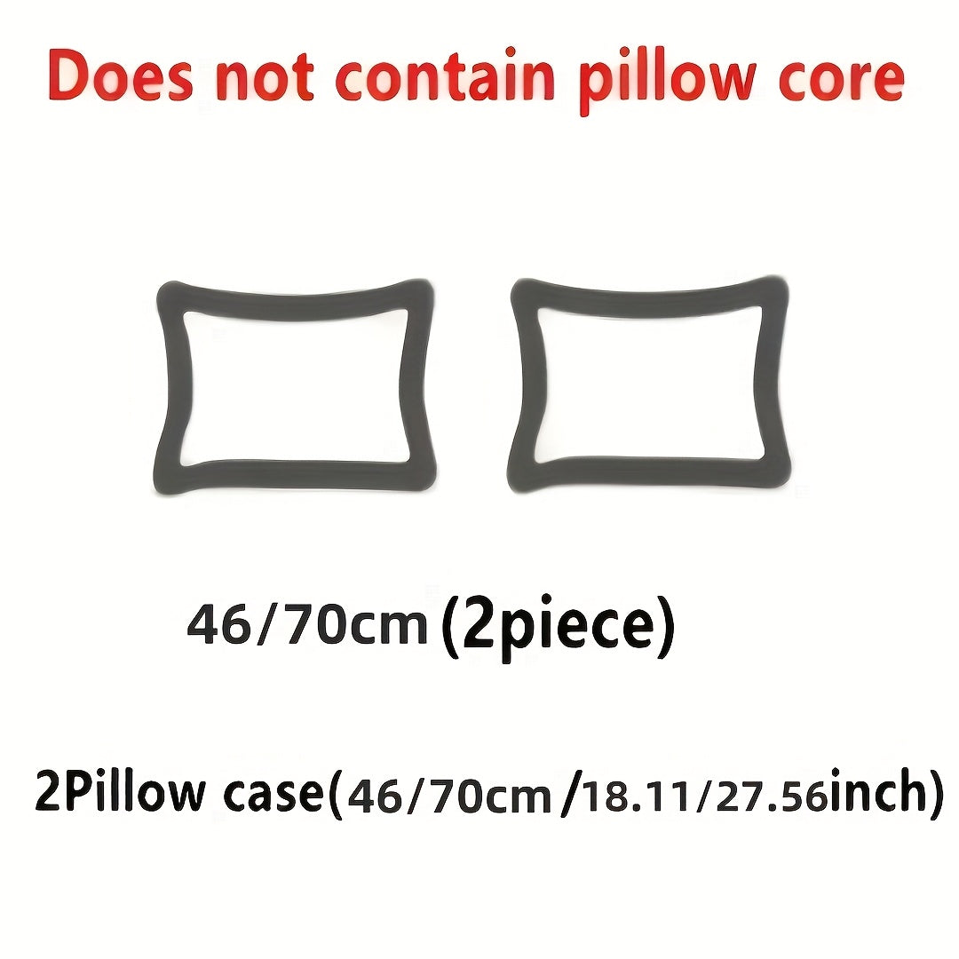 2pcs Cool Pillowcase - Breathable, Soft, Lightweight Summer Bedding With Sealed Design, Machine Washable - Ideal Holiday Gift For Home Or Hotel Use, Comfortable Temperature Control, High Quality Fabric, Specially Designed For Hot Sleepers