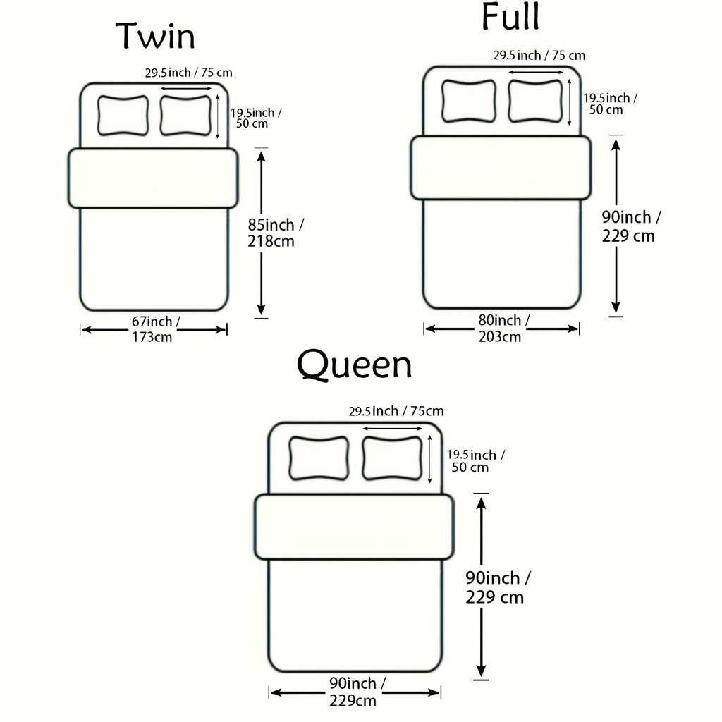 Black And White Love Pattern Comforter Set, Crown Print Bedding Sets, The King And Queen Soft Lightweight Bed Comforter Set Room Decoration, 1 Comforter Set 2 Pillowcases