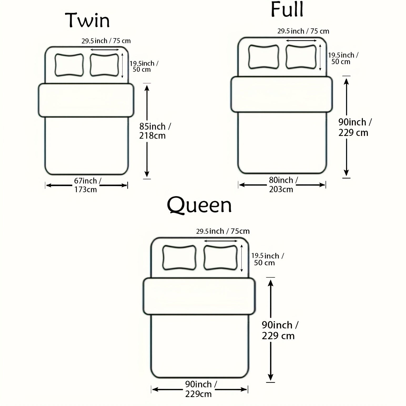 Black And White Love Pattern Comforter Set, Crown Print Bedding Sets, The King And Queen Soft Lightweight Bed Comforter Set Room Decoration, 1 Comforter Set 2 Pillowcases