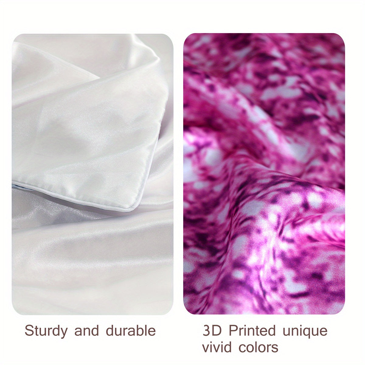 2pcs Royal Crown & Heart Print Satin Pillow Covers - "Queen" & "King" Design, 100% Polyester, Machine Washable, Perfect for Bedroom Decor, Bedroom Decor|Royal Theme Decor|Smooth Texture
