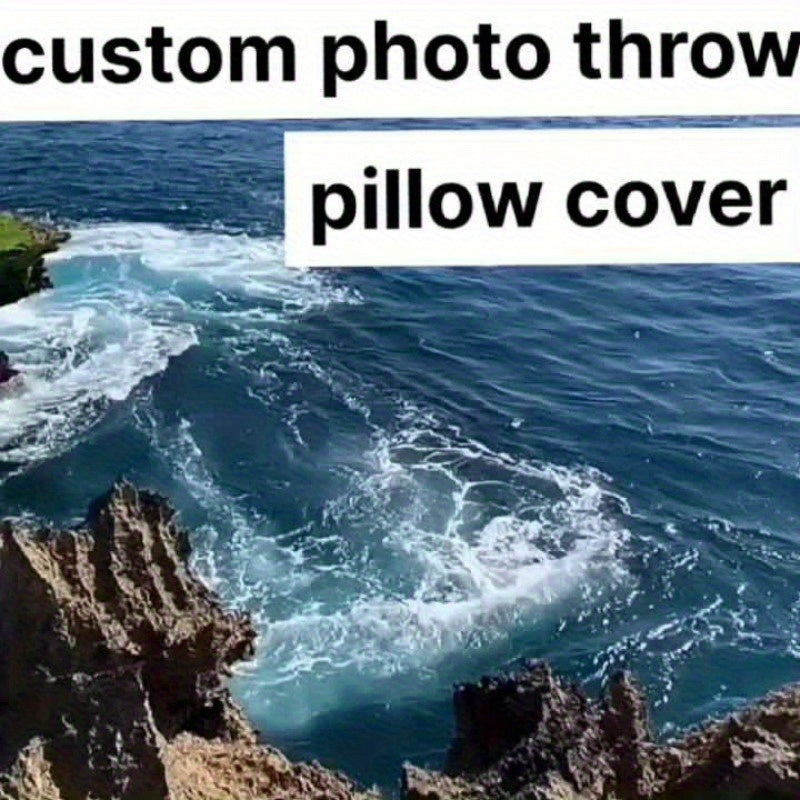 1pc Personalized Double-Sided Custom Photo Pillow Case - Zippered Closure, Machine Washable Polyester Pillowcase for Couples, Families, Pet Lovers - Custom Front & Back Prints - Ideal Gift for Home, Sofa, Bed, Car Decor - Birthday, Anniversary, Christmas