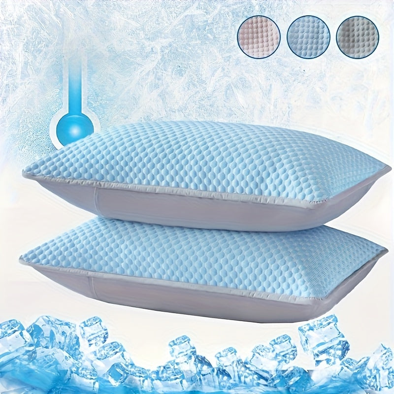 2pcs Cool Pillowcase - Breathable, Soft, Lightweight Summer Bedding With Sealed Design, Machine Washable - Ideal Holiday Gift For Home Or Hotel Use, Comfortable Temperature Control, High Quality Fabric, Specially Designed For Hot Sleepers