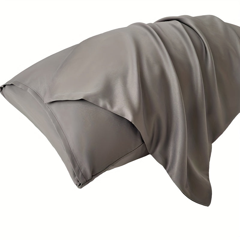 Set of Two Cooling Pillowcases for People with High Temperatures, Soft, Breathable Light Beige Friendly Fabric, Envelope Closure, Machine Washable, Solid Pillowcases for Living Room And Bedroom, Holiday Gifts for Both Men And Women
